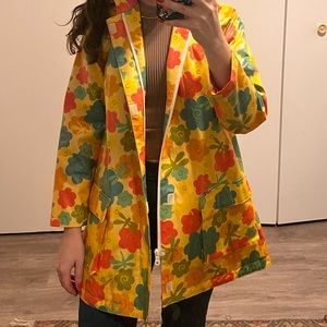 Vintage Lands End Women’s floral Raincoat